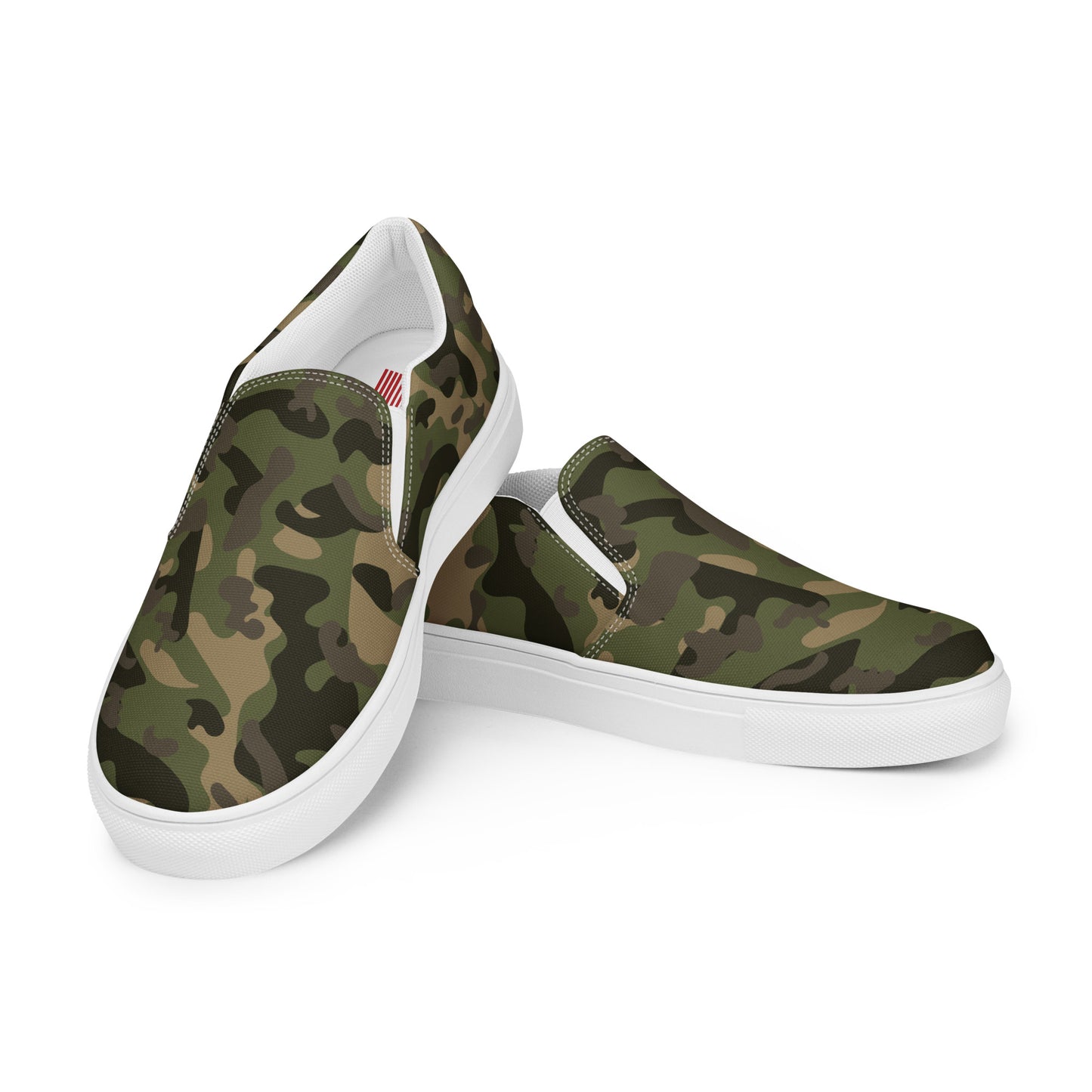 Men’s slip-on camo canvas shoes