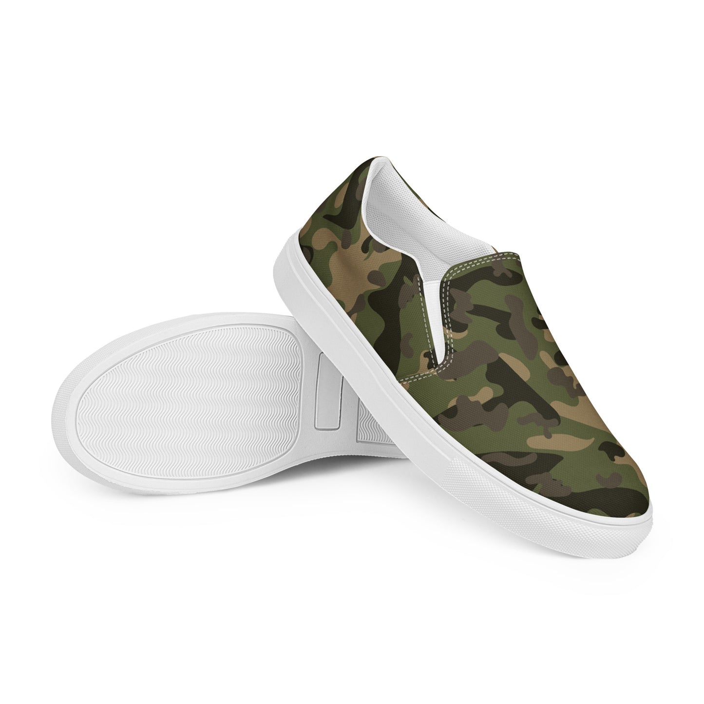 Men’s slip-on camo canvas shoes